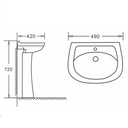 Lavamano c/Pedestal mod Kmpeón