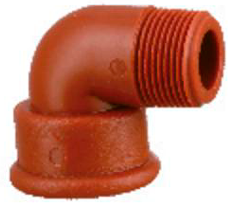 Codo 90° Macho - Hembra 3/4 plg